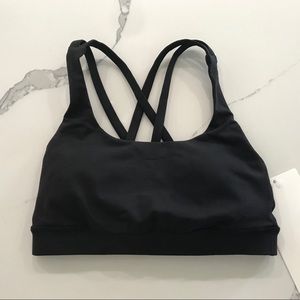 NWT Lululemon Energy Bra, 2, Black